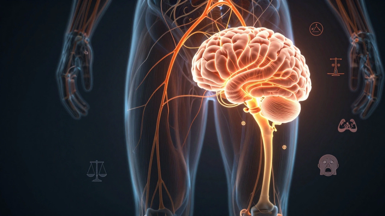 Прозрачное изображение нервных путей, восстанавливающих связь между мозгом и мышцами после травмы.