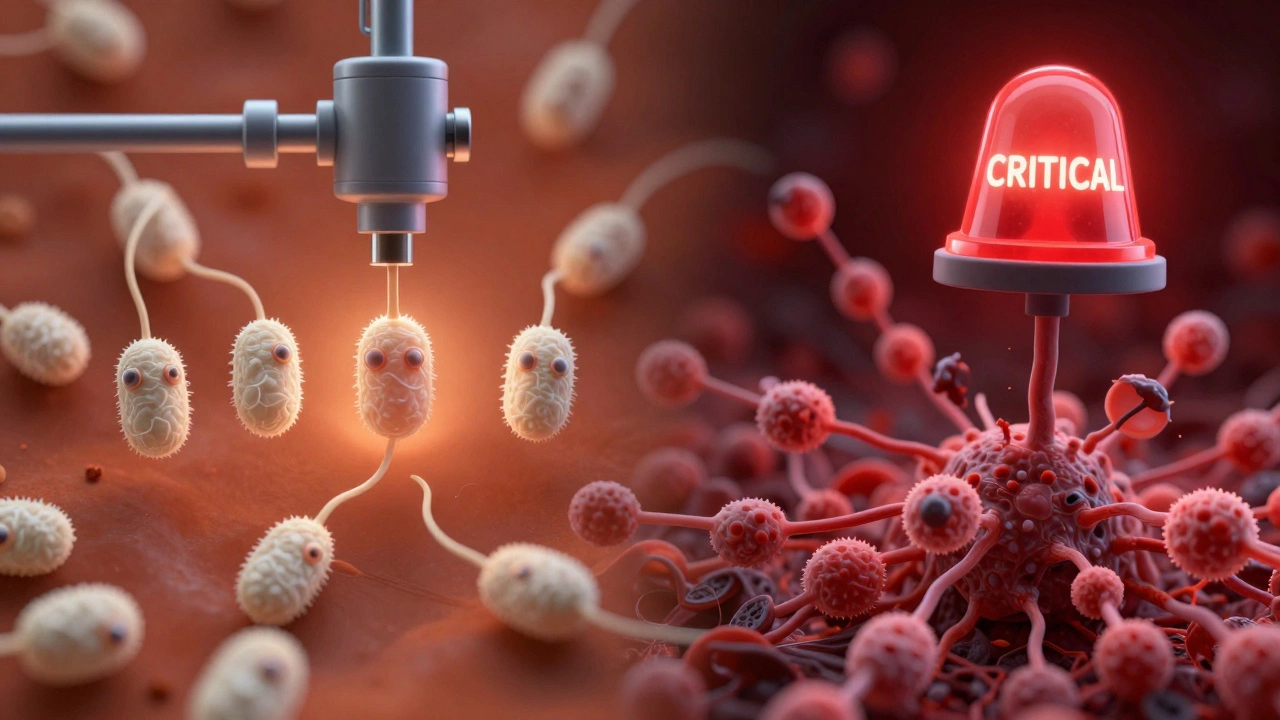 Костный мозг как фабрика: здоровые и аномальные клетки в противоположных зонах.